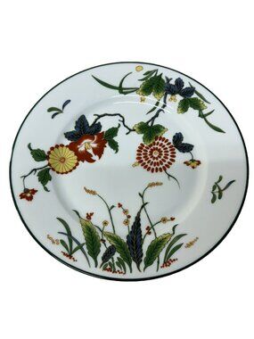 Puiforcat Tan Yu Limoges Porcelain Salad Dessert Side Bread Plate 7-1/2" READ